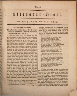 Morgenblatt für gebildete Stände Dienstag 28. Oktober 1823