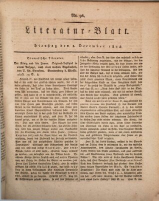 Morgenblatt für gebildete Stände Dienstag 2. Dezember 1823