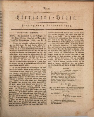 Morgenblatt für gebildete Stände Freitag 5. Dezember 1823