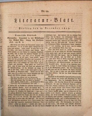 Morgenblatt für gebildete Stände Freitag 12. Dezember 1823