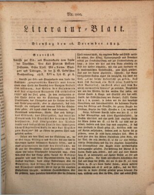 Morgenblatt für gebildete Stände Dienstag 16. Dezember 1823