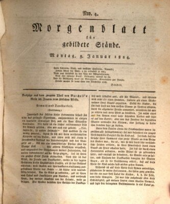 Morgenblatt für gebildete Stände Montag 5. Januar 1824