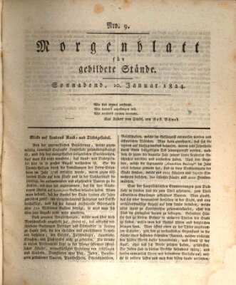 Morgenblatt für gebildete Stände Samstag 10. Januar 1824