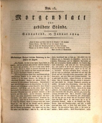 Morgenblatt für gebildete Stände Samstag 17. Januar 1824