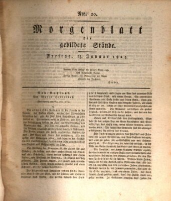 Morgenblatt für gebildete Stände Freitag 23. Januar 1824