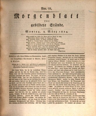 Morgenblatt für gebildete Stände Montag 8. März 1824