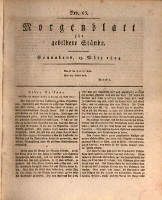 Morgenblatt für gebildete Stände Samstag 13. März 1824