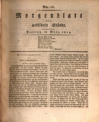 Morgenblatt für gebildete Stände Freitag 19. März 1824