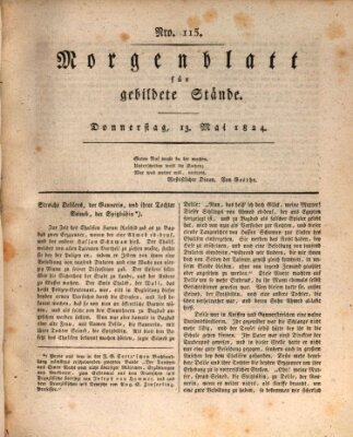 Morgenblatt für gebildete Stände Donnerstag 13. Mai 1824