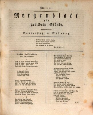 Morgenblatt für gebildete Stände Donnerstag 20. Mai 1824