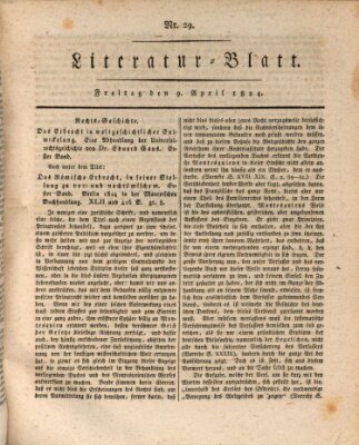 Morgenblatt für gebildete Stände Freitag 9. April 1824