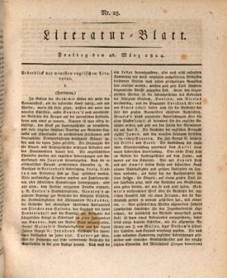 Morgenblatt für gebildete Stände Freitag 26. März 1824