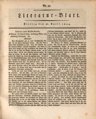 Morgenblatt für gebildete Stände Freitag 30. April 1824