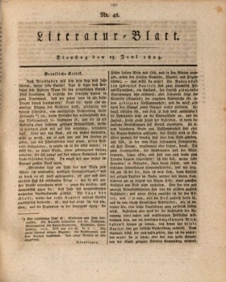 Morgenblatt für gebildete Stände Dienstag 15. Juni 1824