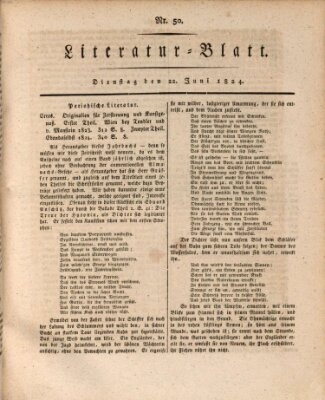 Morgenblatt für gebildete Stände Dienstag 22. Juni 1824