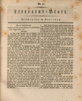 Morgenblatt für gebildete Stände Dienstag 29. Juni 1824