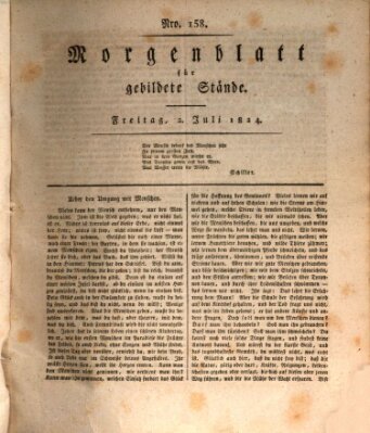 Morgenblatt für gebildete Stände Freitag 2. Juli 1824