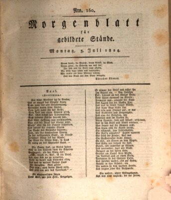 Morgenblatt für gebildete Stände Montag 5. Juli 1824