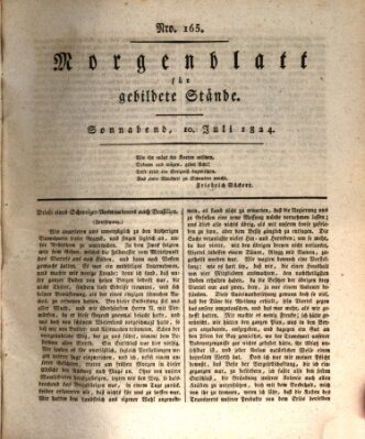 Morgenblatt für gebildete Stände Samstag 10. Juli 1824