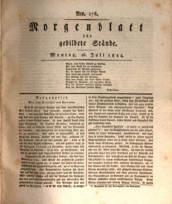 Morgenblatt für gebildete Stände Montag 26. Juli 1824