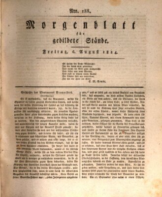 Morgenblatt für gebildete Stände Freitag 6. August 1824