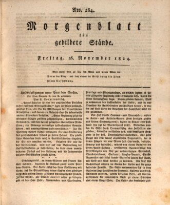 Morgenblatt für gebildete Stände Freitag 26. November 1824