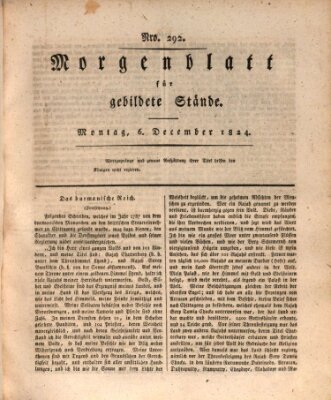 Morgenblatt für gebildete Stände Montag 6. Dezember 1824