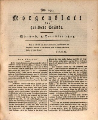 Morgenblatt für gebildete Stände Mittwoch 8. Dezember 1824