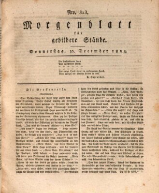 Morgenblatt für gebildete Stände Donnerstag 30. Dezember 1824