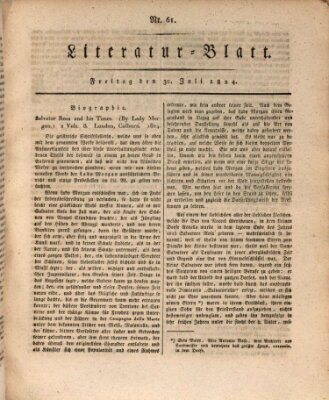 Morgenblatt für gebildete Stände Freitag 30. Juli 1824