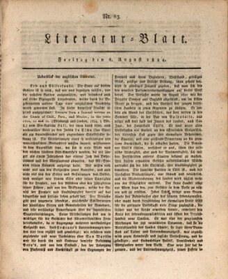 Morgenblatt für gebildete Stände Freitag 6. August 1824