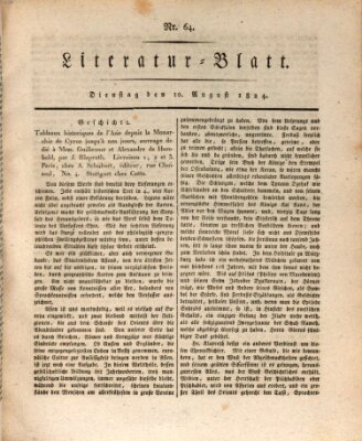 Morgenblatt für gebildete Stände Dienstag 10. August 1824