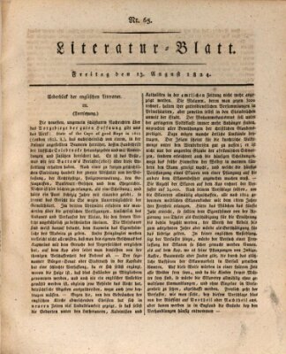 Morgenblatt für gebildete Stände Freitag 13. August 1824