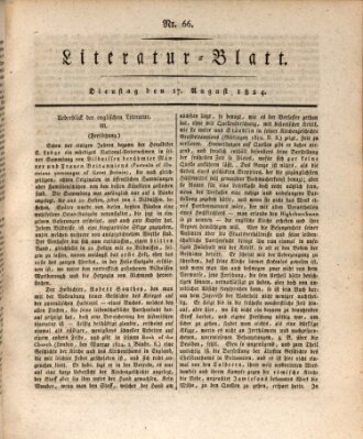 Morgenblatt für gebildete Stände Dienstag 17. August 1824