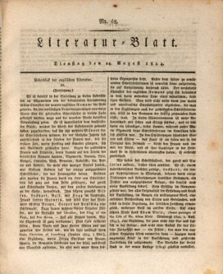 Morgenblatt für gebildete Stände Dienstag 24. August 1824