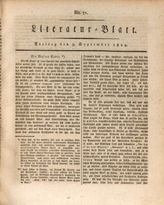 Morgenblatt für gebildete Stände Freitag 3. September 1824