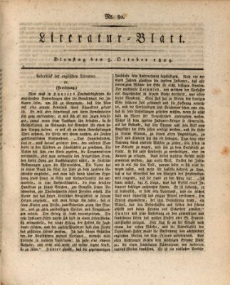 Morgenblatt für gebildete Stände Dienstag 5. Oktober 1824