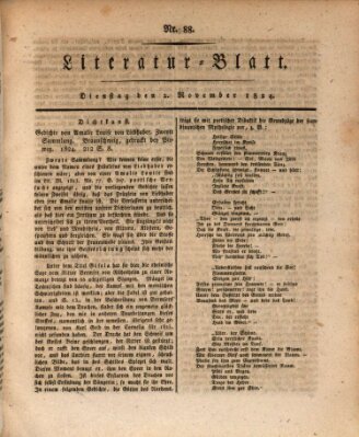 Morgenblatt für gebildete Stände Dienstag 2. November 1824