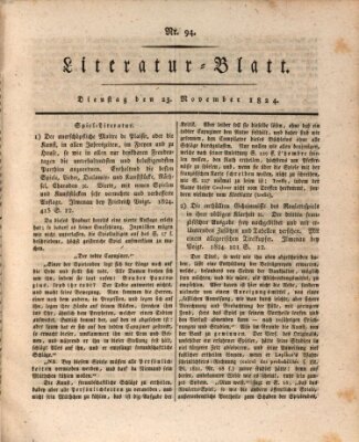 Morgenblatt für gebildete Stände Dienstag 23. November 1824