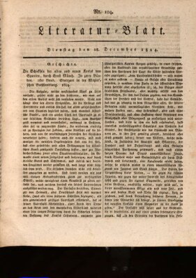 Morgenblatt für gebildete Stände Dienstag 28. Dezember 1824