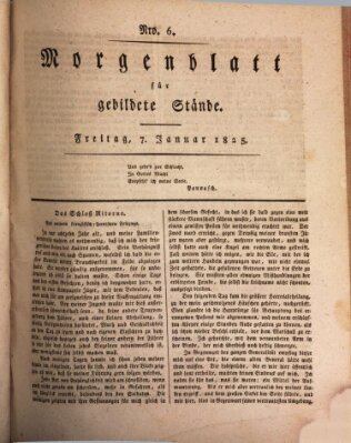 Morgenblatt für gebildete Stände Freitag 7. Januar 1825