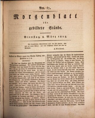 Morgenblatt für gebildete Stände Dienstag 8. März 1825