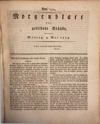 Morgenblatt für gebildete Stände Montag 9. Mai 1825