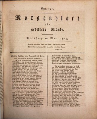 Morgenblatt für gebildete Stände Dienstag 10. Mai 1825