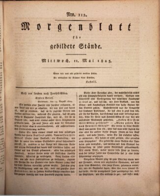 Morgenblatt für gebildete Stände Mittwoch 11. Mai 1825