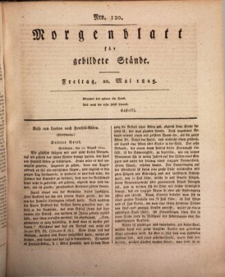 Morgenblatt für gebildete Stände Freitag 20. Mai 1825