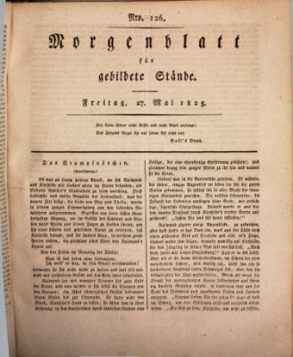 Morgenblatt für gebildete Stände Freitag 27. Mai 1825