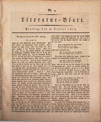 Morgenblatt für gebildete Stände Freitag 14. Januar 1825