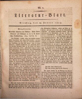 Morgenblatt für gebildete Stände Dienstag 25. Januar 1825