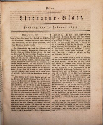 Morgenblatt für gebildete Stände Freitag 11. Februar 1825